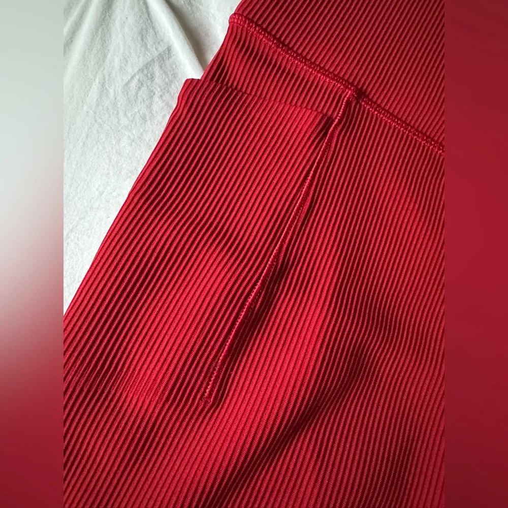 Athleta Red Flared Pants - Picture 4 of 5